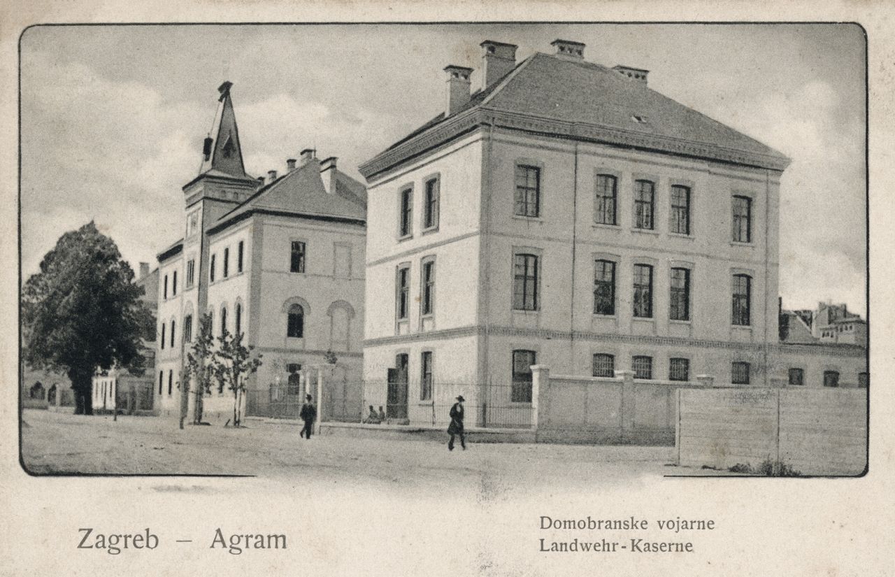 Domobranska vojarna, Ilica, Črnomerec, oko 1905.-1910. godine